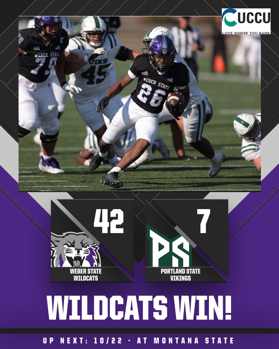 A dominating win to move to 6-0! #WeAreWeber