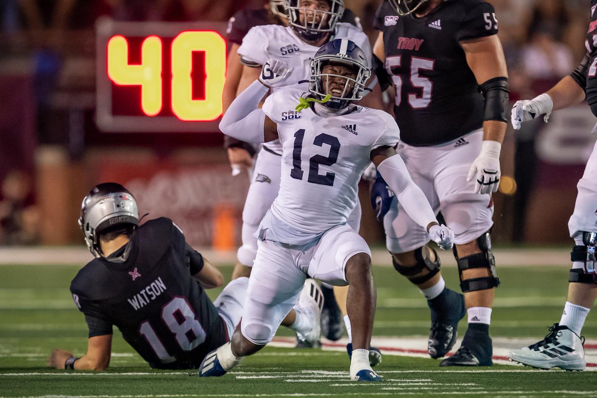 Georgia Southern DB Anthony Wilson vs JMU

• 11 Tackles
• 7 Solo Tackles
• 1 Tackle for Loss
• 1 Sack
• 1 INT
• 1 PBU