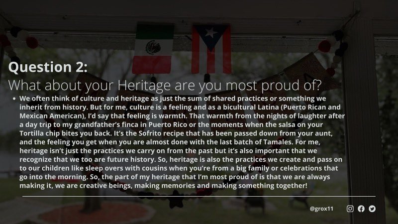 A few weeks back I was asked two questions….I wanted to share my answers before the celebratory month ended. Plus a dear friend of mine helped me write it.   #latinapower #soyperfectamenteimperfecta  #hispanicheritagemonth