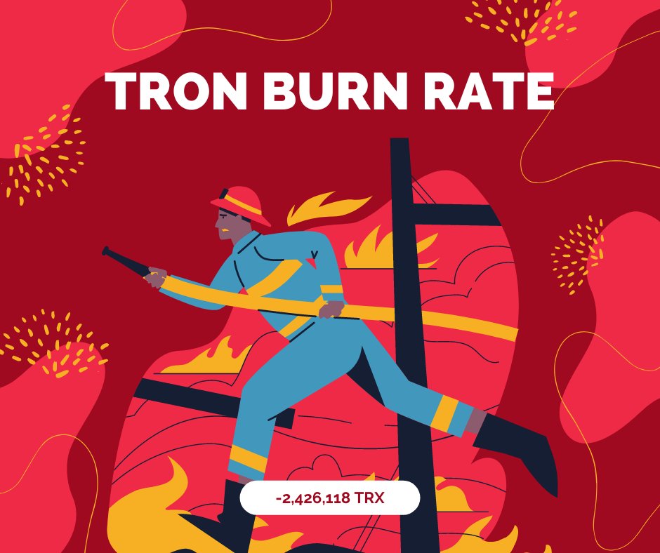 15th October: #TRON burns more than 7,492,454 coins 🔥 with a net production ratio less than zero -2,426,118 🤯