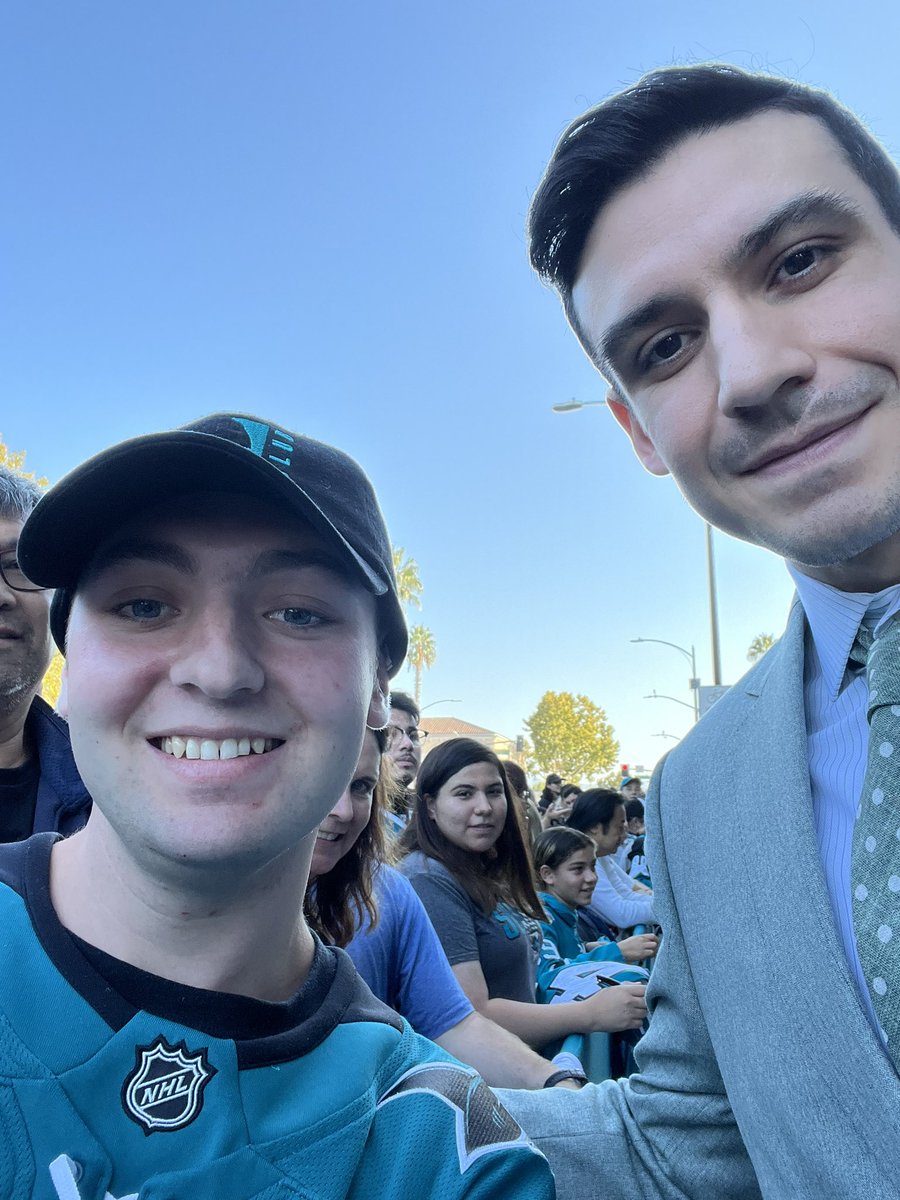 RyderDeMaria's tweet image. With some @SanJoseSharks!