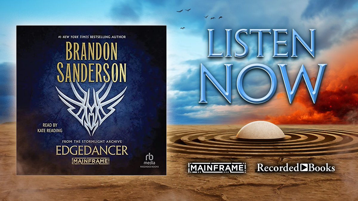 If you haven’t already, get your copy of the EDGEDANCER audiobook now and start listening today — tinyurl.com/yb3hc9c5
