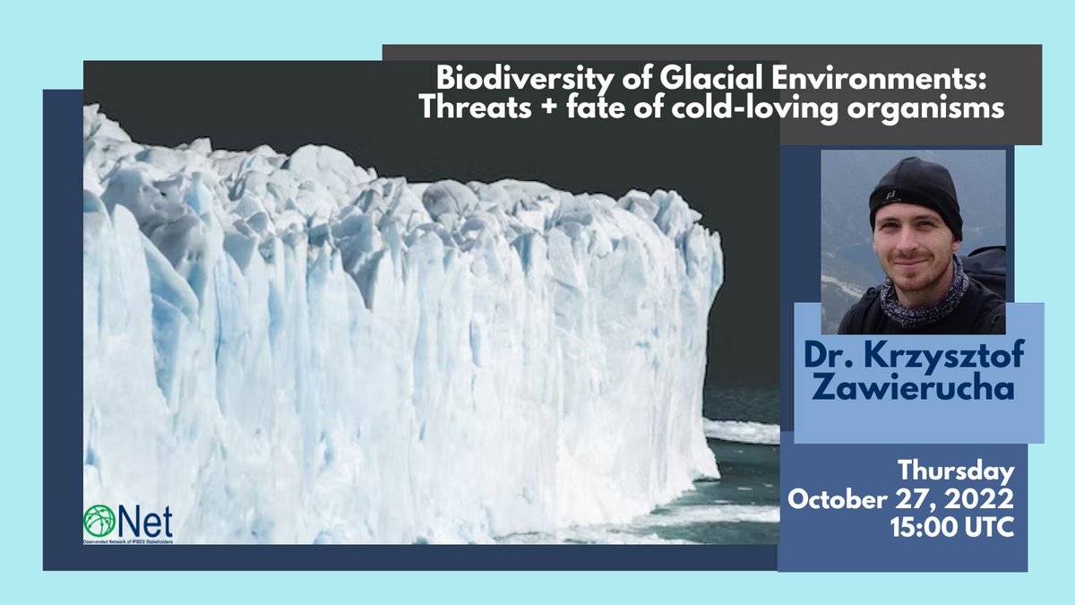 What does the rapid rate of Arctic ice melt mean for biodiversity in glacial regions? Register for the discussion with Dr. Zawierucha on 27 Oct to learn more: forms.gle/3ADJVBTuKGx2bE…