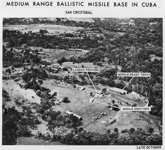 #OTD October 16th 1962 Cuban Missile Crisis begins as JFK is shown photos confirming the presence of Soviet missiles in Cuba