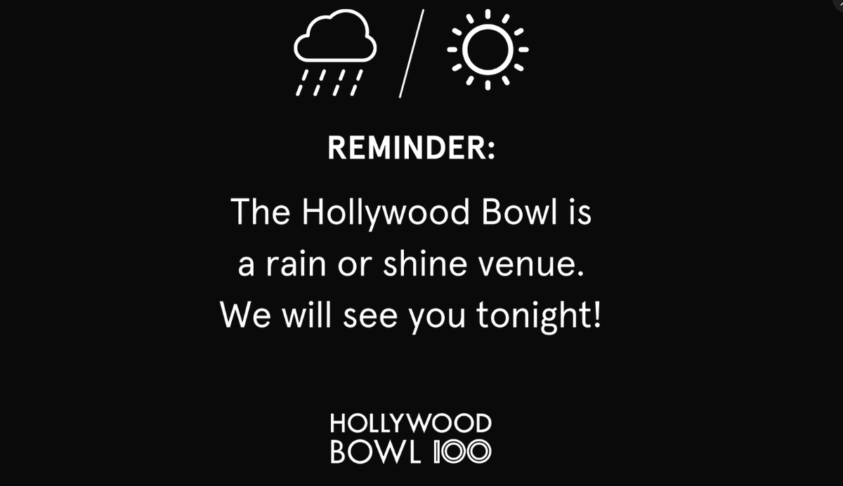 See you tonight, LA! Learn more at hollywoodbowl.com. @ahbspln