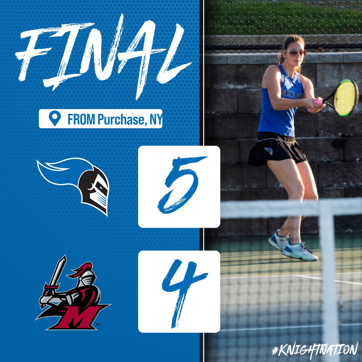 MSMCKnights's tweet photo. Knights outlast Manhattanville to score first @SkylineConfD3 victory of the season. https://t.co/bQArv05bQi
