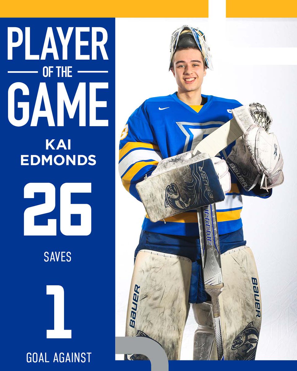 Wouldn't be a big win without some BIG saves. Kai Edmonds was on fire tonight 🔥