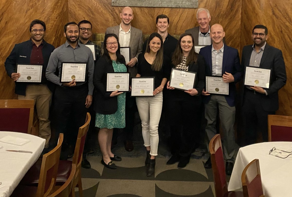 VattikutiUrol's tweet photo. Fun dinner and and hands on lab learning @FocalOneHIFU and @KoelisBx techniques. Proudly displaying our diplomas😊 Thanks to our industry partners and to our research fellow, Sami Wilder, for an awesome presentation. https://t.co/yStCsMd5nE