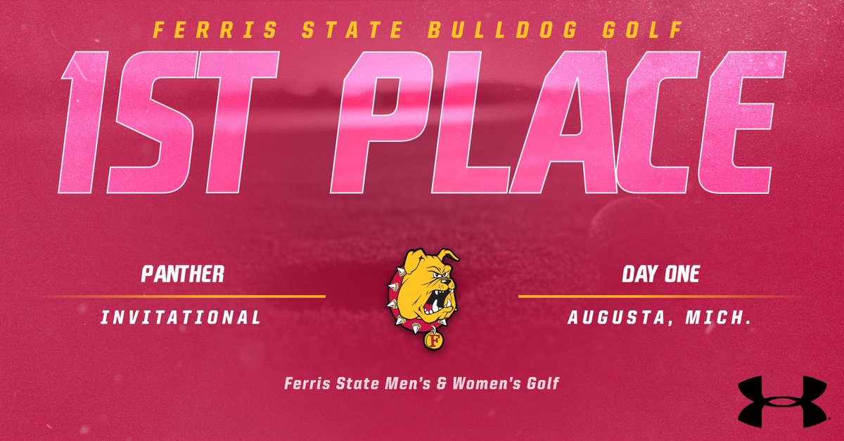 AWESOME! After round one action, both the Ferris State men's & women's golf teams sit in first place overall at the Panther Invitational! Day two action tomorrow for @FerrisStateGolf