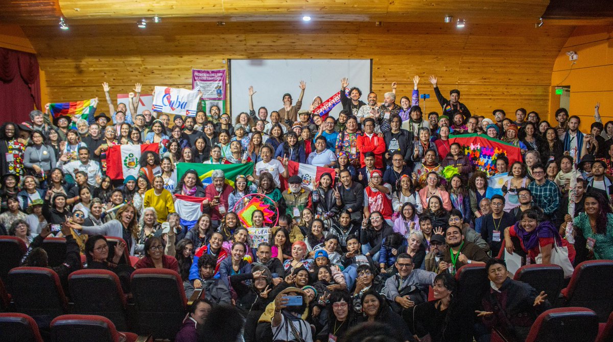 perucvc's tweet photo. ¡Estamos latiendo al cierre del V 5to Congreso Latinoamericano de Cultura Viva Comunitaria 📢 ❤️‍🔥!
Tras jornadas intensas,potentes y bellas en San Juan de Lurigancho, Ate y Huancayo, culmina este gran esfuerzo colectivo para organizar el Congreso Perú.

Cobertura colaborativa https://t.co/yc0hYItxXN
