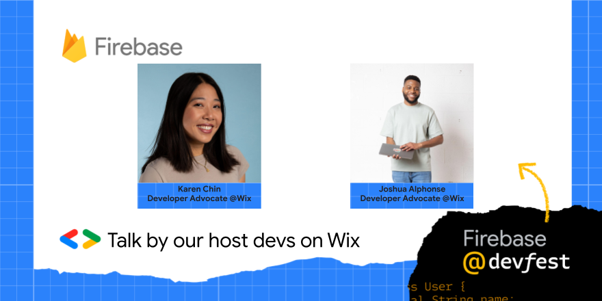 gdg_nyc's tweet image. 📢Announcing our special speakers!
Meet Karen Chin and Joshua Alphonse, Developer Advocates @Wix @DevsOnWix, and hear them talk about ‘Wix’
Oct. 20 #DevFest2022 by @gdg_nyc
Register tinyurl.com/gdgnycdevfest !! Limited Capacity!!
#devfest2022 #firebase #wix #gdg