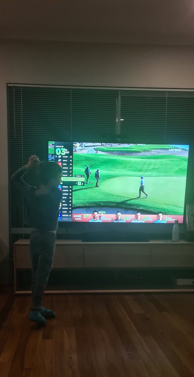 aj_doyle's tweet photo. The #LIVGolf action getting the next generation excited!!! @LIVGolfUpdates https://t.co/AhHMDeavhC