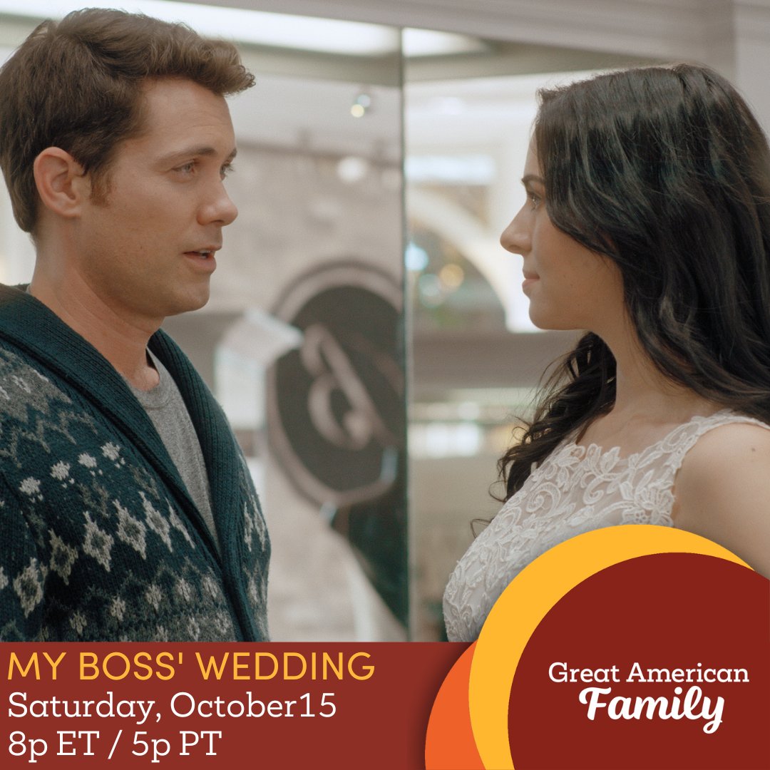 Awkward or romantic? 💕 #MyBossWedding #AutumnHarvest #GreatAmericanFamily @drewseeley @thehollydeveaux @RealLandyCannon @beekingsley @andrewcymek