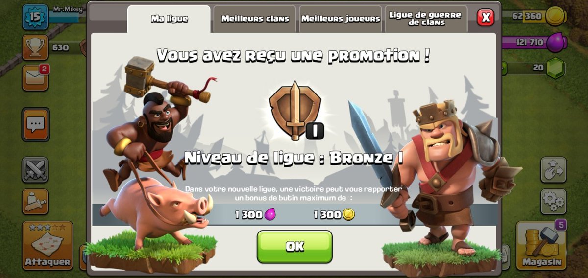 MrMikey_Coc's tweet photo. 2 petit df +17 trophées et grasse à ça je passe le bronze 1 👌

#Clashofclans #cocfr #Clashofclansfr #StarAc https://t.co/3Gi7OCgInd