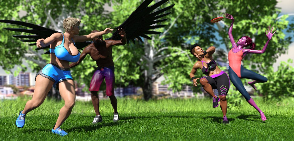 Just a little disc hucking in the latest #UnitM. Absolutely no gratuitous fan service. None. 

unitmcomics.thecomicseries.com/comics/144/?ut…

#comic #comics #webcomic #webcomics #3dcomics #daz3d #dazstudio #3dmodeling #comicfury #comicartist #comicart #comicbook #superheroes
