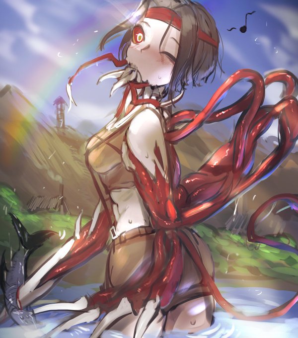 異形村のハンター/Hunter of the monster village
ハンター:魚!捕った!
Hunter : I got the fish ! 