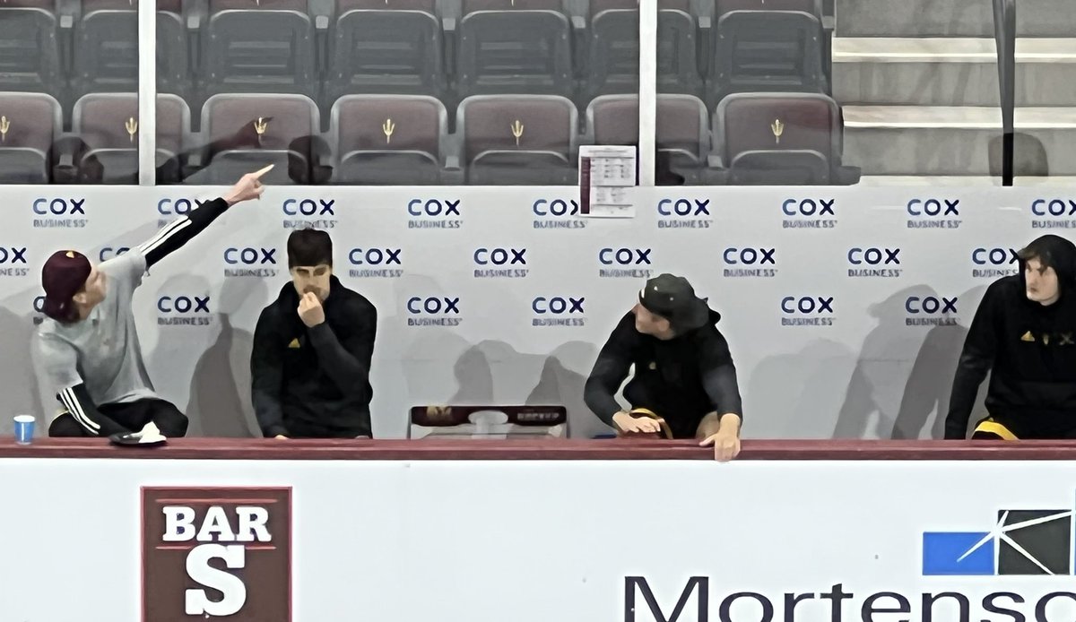 College Hockey West (@collegehockeyw) on Twitter photo Prepping for game two on the <a href="/SunDevilHockey/">Sun Devil Hockey</a> bench before tonightās <a href="/NCAAIceHockey/">NCAA Ice Hockey</a> College Hockey West Game of the Week! <a href="/SunDevilHockey/">Sun Devil Hockey</a> vs <a href="/ColgateMIH/">Colgate Men's Hockey</a> Prepping for game two on the <a href="/SunDevilHockey/">Sun Devil Hockey</a> bench before tonightās <a href="/NCAAIceHockey/">NCAA Ice Hockey</a> College Hockey West Game of the Week! <a href="/SunDevilHockey/">Sun Devil Hockey</a> vs <a href="/ColgateMIH/">Colgate Men's Hockey</a>