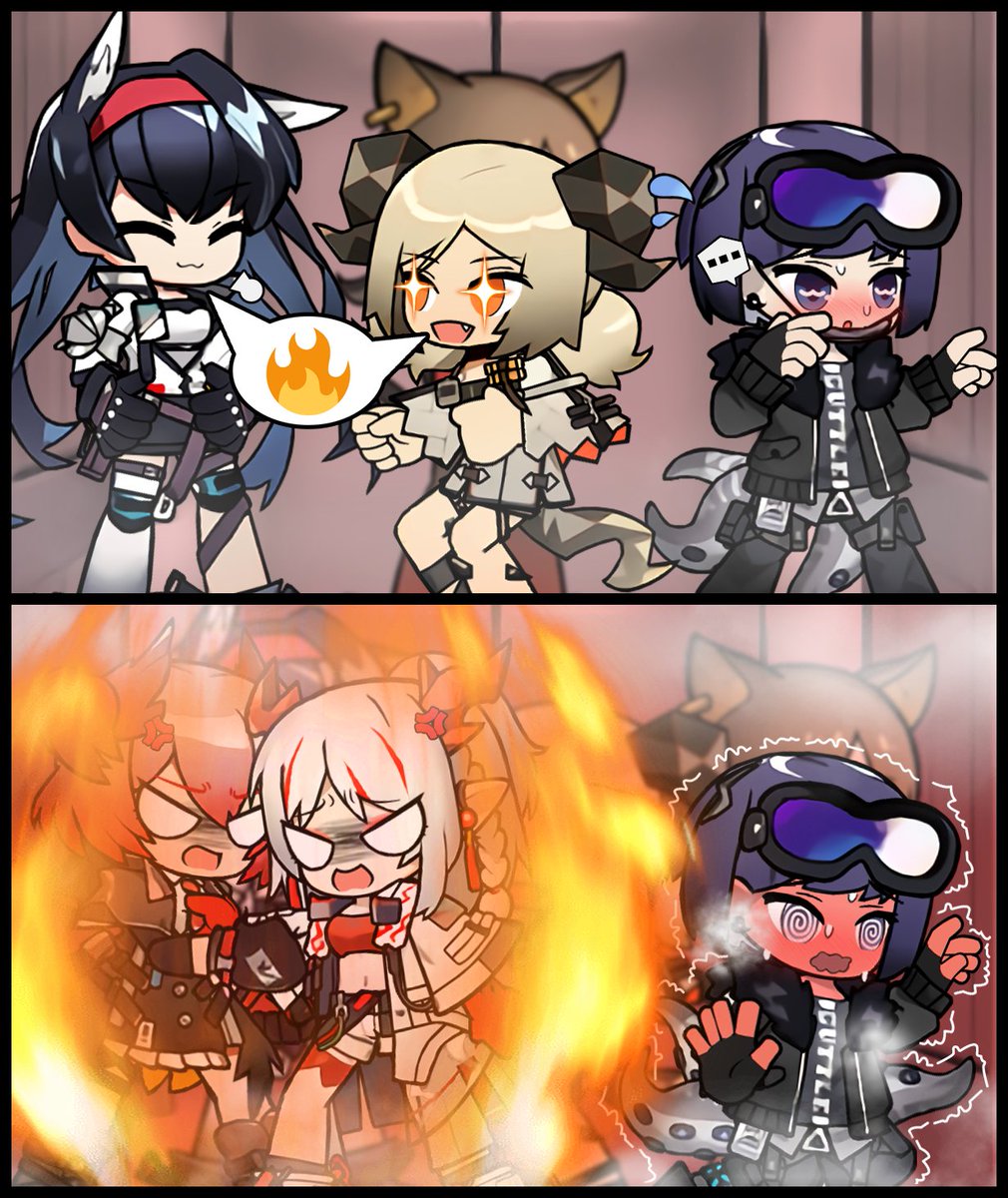 Cooked Cuttlefish
🔥🦑🔥

#Arknights #明日方舟 #アークナイツ #명일방주 