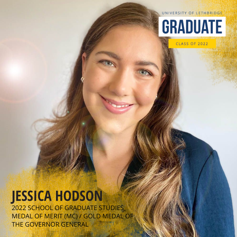 UofLGradStudies's tweet photo. Congratulations, Jessica Hodson! Get to know Jessica and hear about her time at ULethbridge. https://t.co/TG6PaD8UON #AmazingGradStudents #ULethbridgeGrads #UlethbridgeGradAwards #ulethgrad2022 #gradstudies #alumni https://t.co/4Nh11l0HZ7