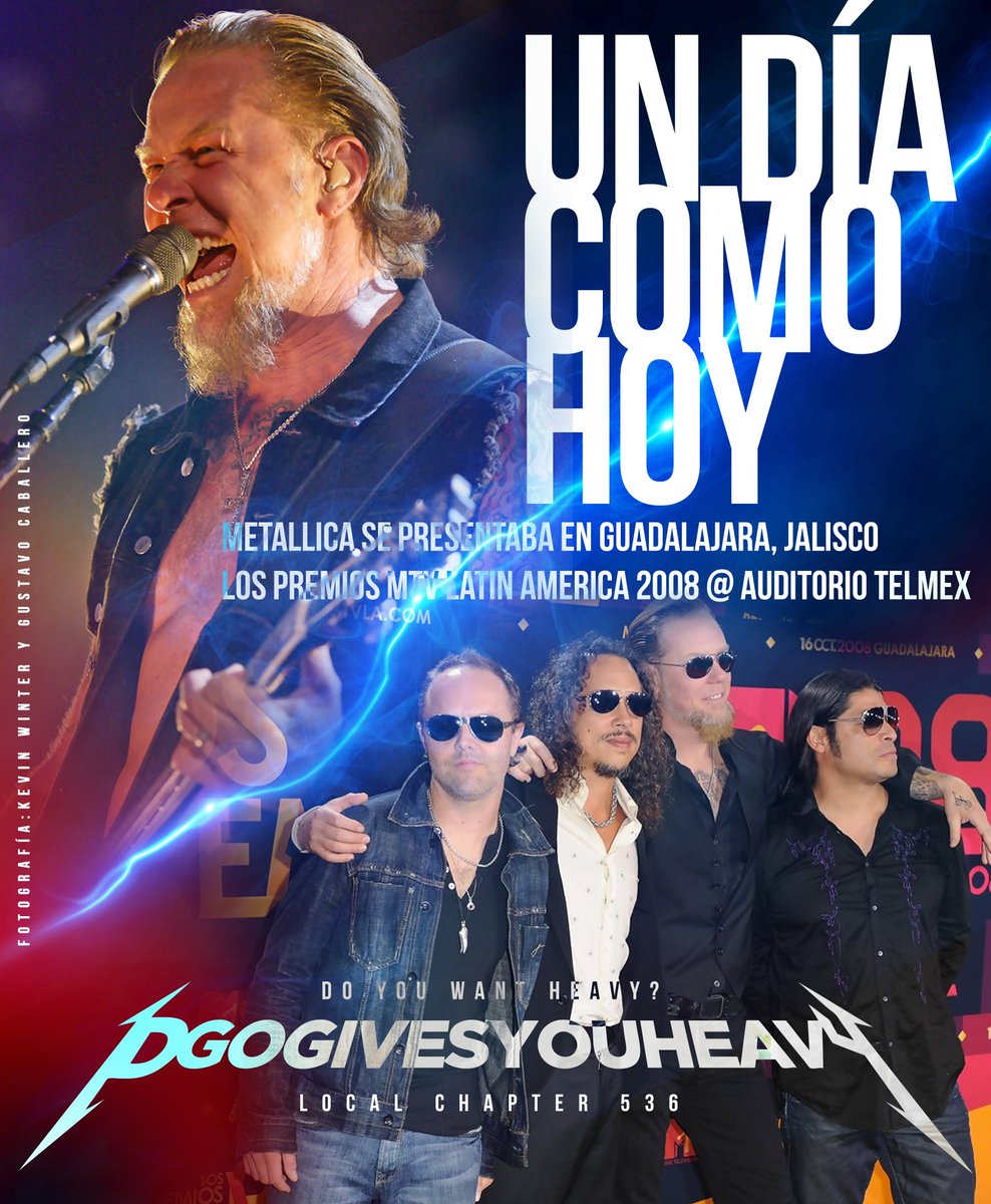 DGOgivesyouhea1's tweet image. UN DÍA COMO HOY... #metallica #guadalajara #localchapter536 @metallica #vivamexico @larsulrich