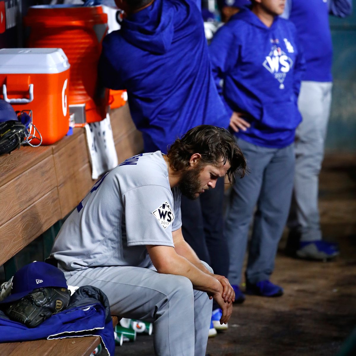 JoAreRow's tweet photo. The 4 faces of Kershaw in postseason 
#BeatLA https://t.co/gbIetJh0IC