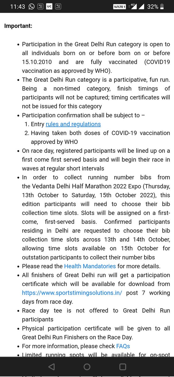 GaurSwapnil's tweet photo. Highly disappointed by the actions of @DelhiHM_   @procamintl  at the Vedanta Delhi Half Marathon whereby no medals offered to 4.5k category, and same was not stated in the policy. 
On complaint, was being offered medals of 10k or 21k category, which is wrong and unethical https://t.co/IfPc4X1D79