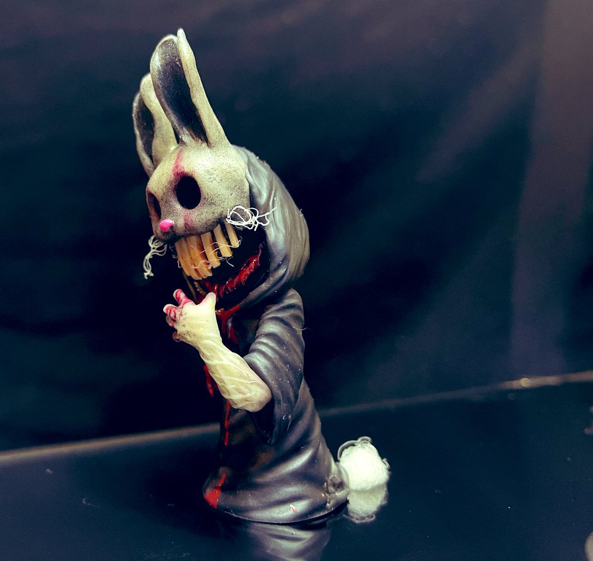 Christomatteson's tweet photo. “Revel in what you are.”

Follow the Wyyt Rabat.

Finished my little figure based off of @ScarboroughTWTC’s art. 

⭕️ 🐇 

#BrayWyatt #fanart https://t.co/CvptPZNkWc