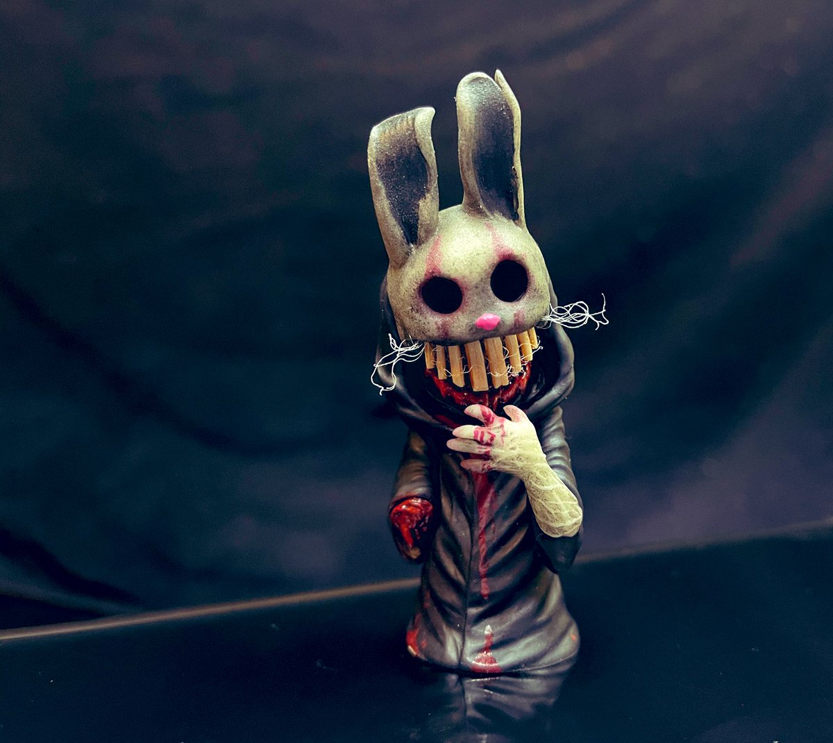 Christomatteson's tweet photo. “Revel in what you are.”

Follow the Wyyt Rabat.

Finished my little figure based off of @ScarboroughTWTC’s art. 

⭕️ 🐇 

#BrayWyatt #fanart https://t.co/CvptPZNkWc