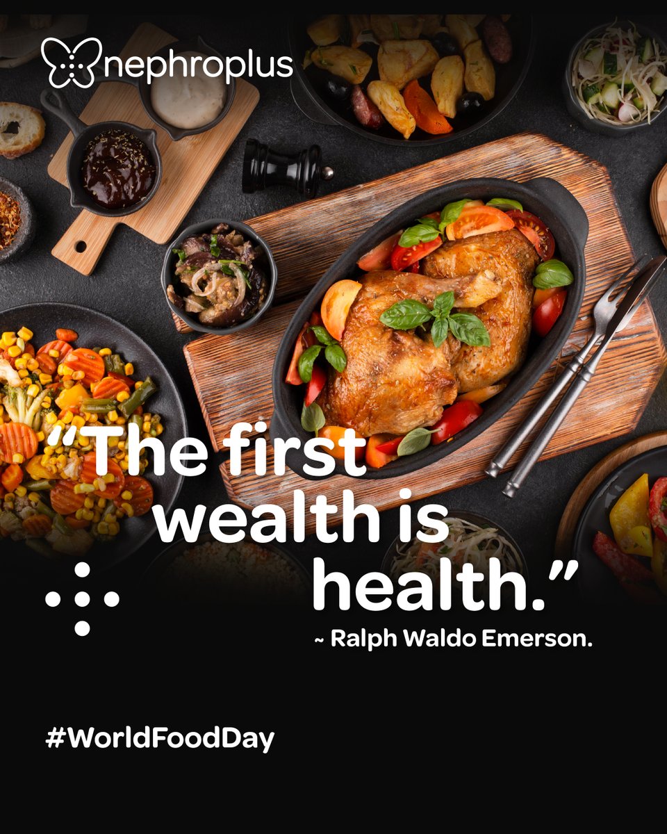 The first step to achieving well-being is by determining your ideal dietary intake. This is especially important with dialysis guests as frequent treatment can take a toll on the body. Happy World Food Day! #WorldFoodDay #WorldFoodDay2022