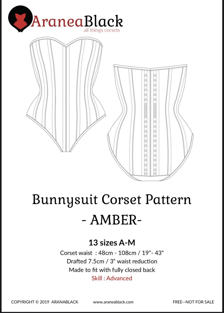 officialhambly's tweet photo. More free sewing patterns: but corsets only: Araneablack has an impeccable selection of corsets from beginner to advanced. She has tutorials and instructions as well that are super thorough. I have downloaded every one they’ve offered they are literally that good https://t.co/CPGA5tpjET