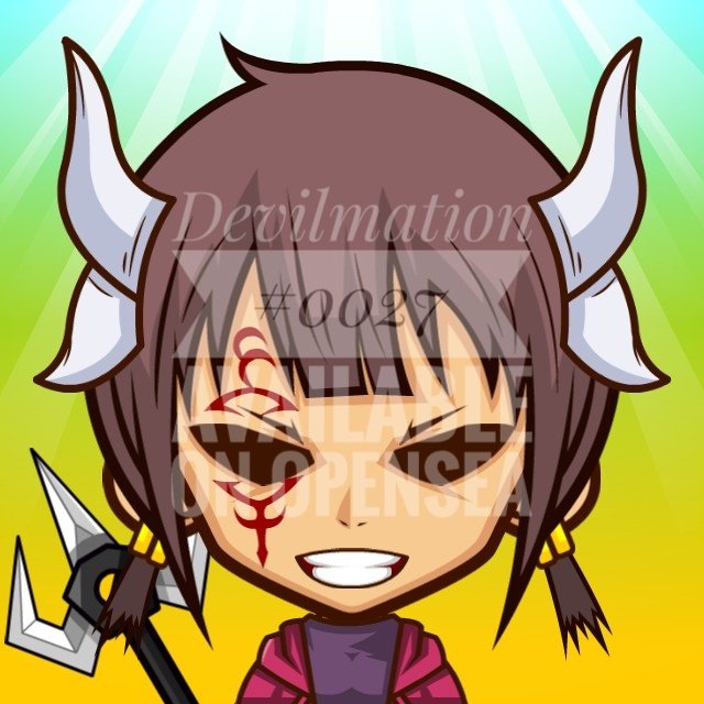 Devilmation_NFT's tweet photo. Hi, Devilmationer !
I'm Devilmation #0027 - Anna (but not @AnnaKendrick47 , @AnnaFaris nor @AnnaAkana)
Available for 3 ETH on @opensea 
Click link in bio to find out more !

#Devilmation #NFT #opensea #NFTGiveaways #NFTCommmunity #NFTcollections #nftarti̇st #Ethereum #ETH https://t.co/F5ItXqgNXF