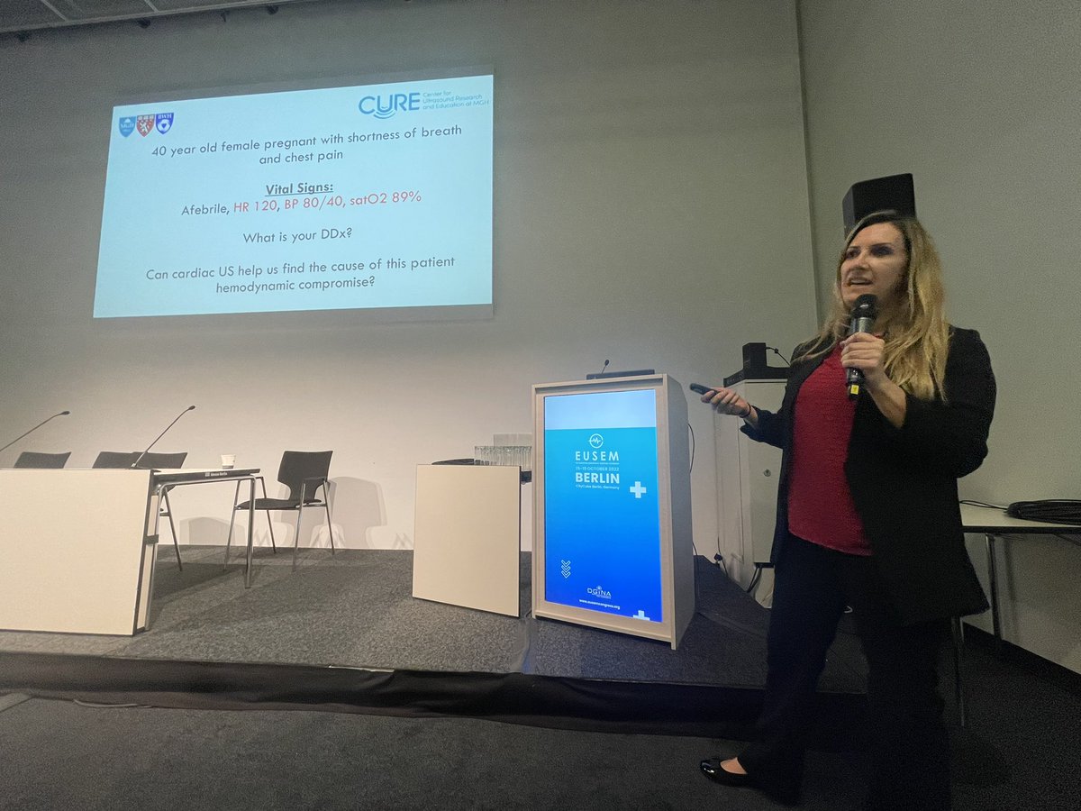 harvardsono's tweet photo. @C_Springa Chief PA at @BrighamWomens Mixed SICU/MICU discussing #pocus in #obstructiveshock at #EUSEM22 in Berlin! https://t.co/jMJeden8bm