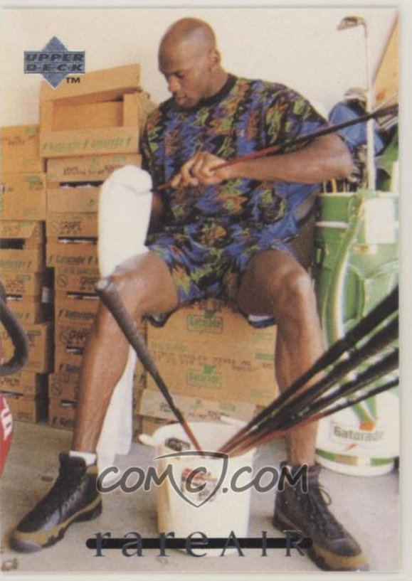 While playing minor league baseball Michael Jordan had to take a job  cleaning golf clubs to support himself.