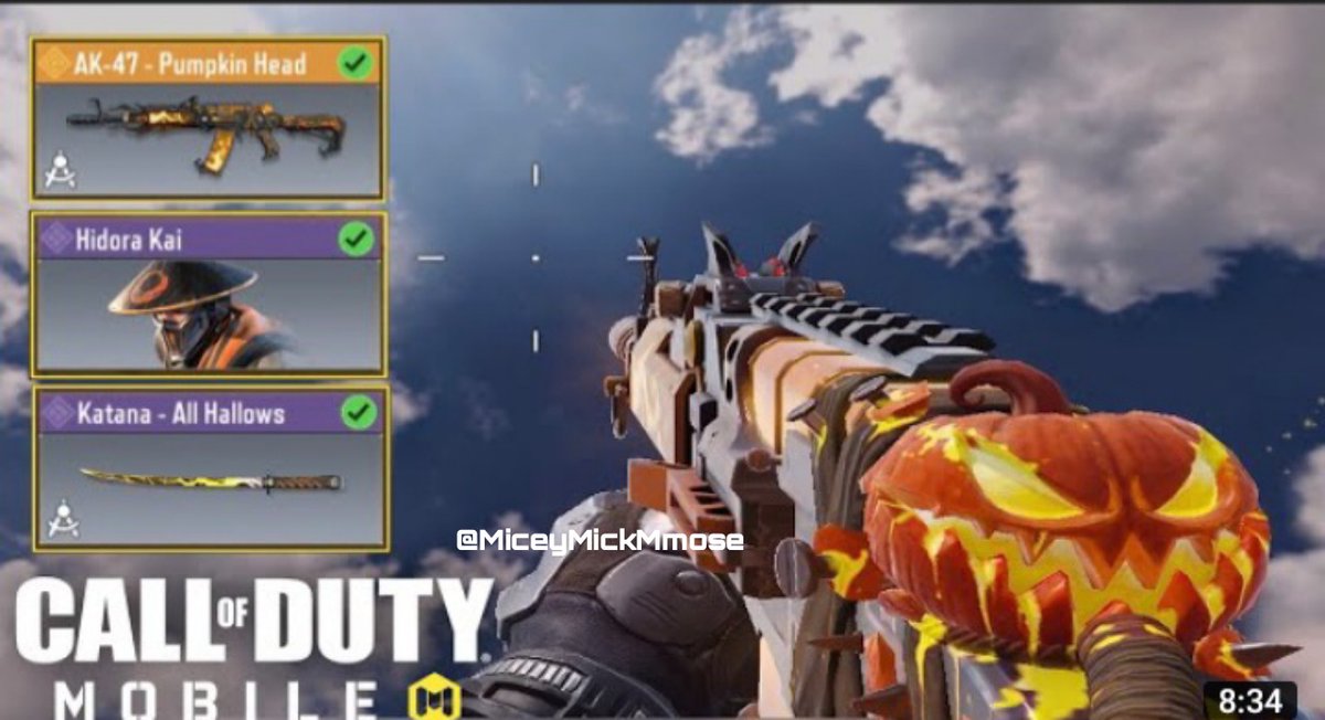 MickeyMickMmose's tweet photo. 👻«halloween draw redux» lucky draw will be available from october 23rd to november 6th. event server global🎃😎👌
😮Maybe someone can get it in your exclusive arsenal in Server Garena.🤔🤐
#CODMCN #CODM #CoDMobile #codmobilepart https://t.co/A5BszK0MOG