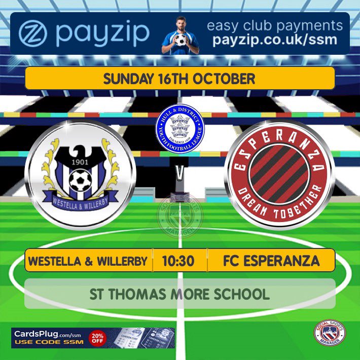 WestellaAFC's tweet photo. β½οΈβ½οΈβ½οΈβ½οΈ GAME DAY β½οΈβ½οΈβ½οΈβ½οΈ
The lads will be looking to continue their excellent start to the season as we welcome @FCEHull to STM this morning.
#UpTheElla
#grassrootsfootball https://t.co/sizMEsu8wj