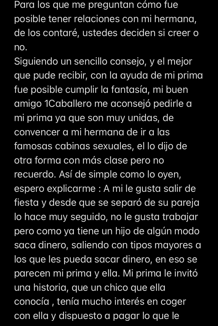 pollito21cm's tweet photo. Para los que me preguntan como logre cumplir mi fantasía con mi hermana les contare. tengo que agradeser a un buen tipo https://t.co/0hUhq5j8R5