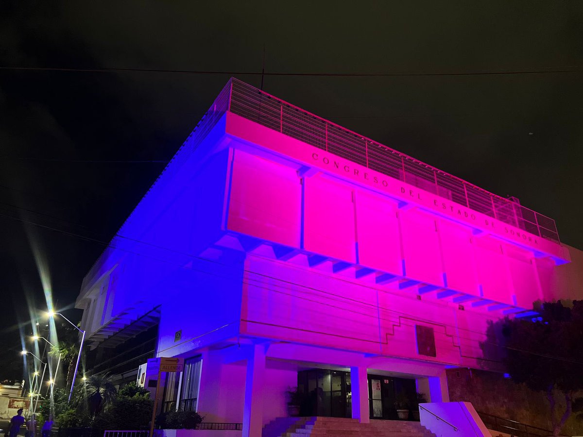 Hoy el <a href="/CongresoSon/">Congreso Local Son</a> se ilumina de rosa y azul, en conmemoración de las niñas y niños que no pudieron estar con su familia por causa de muerte fetal, neonatal e infantil. 💗💙👼🏻👼🏼