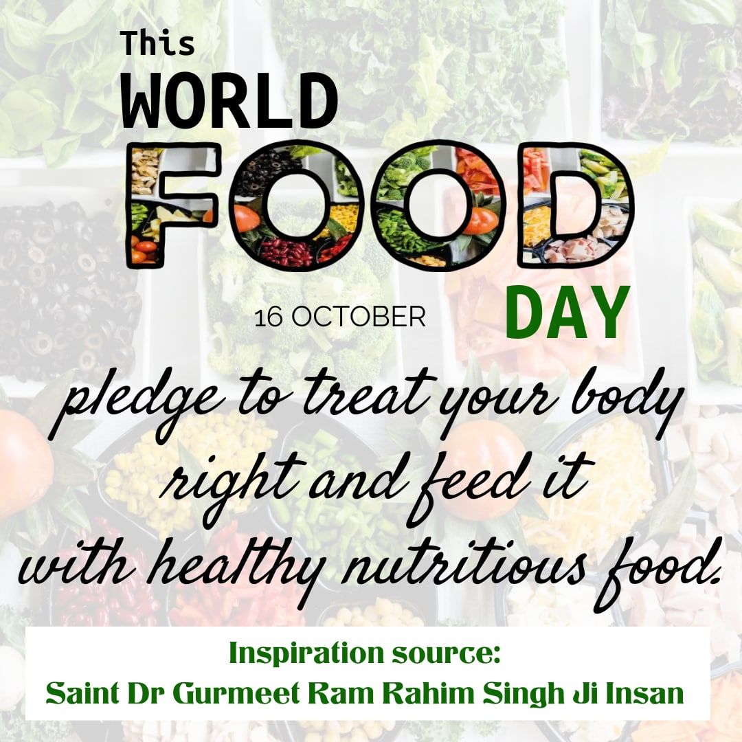 KomalIn33's tweet photo. The #FoodHeroes of Dera Sacha Sauda keep one day fast in a week and donate that day's food to the needy people by following the pious teachings of Saint Gurmeet Ram Rahim Ji. 
 #WorldFoodDay https://t.co/S10bPKCSuo