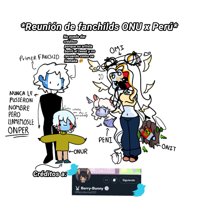 AnjelynDelgado2's tweet photo. Terminé! Bueno @Berrybunny030 lo prometido es deuda, aquí está su chamaco (perdón por la tardanza qwq)
#CountryHumans #CountryHumansPeru #countryhumansonu #OnPer #onuxperú #peru #onu #countryhumansart #countryhumansun #onuxperu #onuxperúcanon #omi #omicanon #countryhumanOMI #art https://t.co/Algyb89Bf0