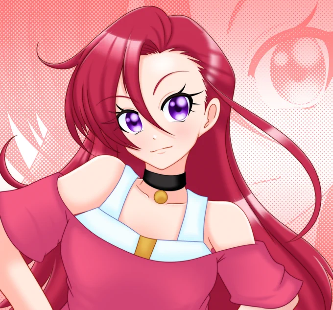 Tonight I went for Asuka from Tropical Rouge Precure!That was such a fun show to watch, and she was so cool! I didn't draw her before, always regretted not drawing more of it before#precure #トロプリ 
