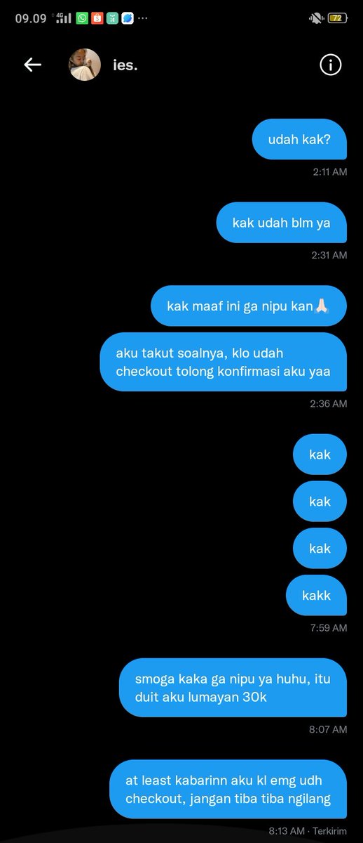 soullkoo's tweet image. help rt biar gada yg ketipu lagi.

penipu voucher shopee, verif, joki tugas dll semua dia bisa kek nya, pokonya dia penipu hati hati ya #zonaba #zonauang #zonajajan 
jan mau beli di dia @geraakk

nomornya 081248669164