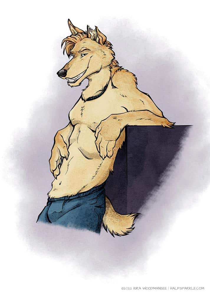 HalfSparkle's tweet photo. In which I begin to explore the intricacies of digital watercolor techniques using my very first RPG character as a guinea pig...even though he's a coyote! #coyotes #furry #digitalwatercolor

https://t.co/ebInthKiOK https://t.co/ChaHWmVSxO