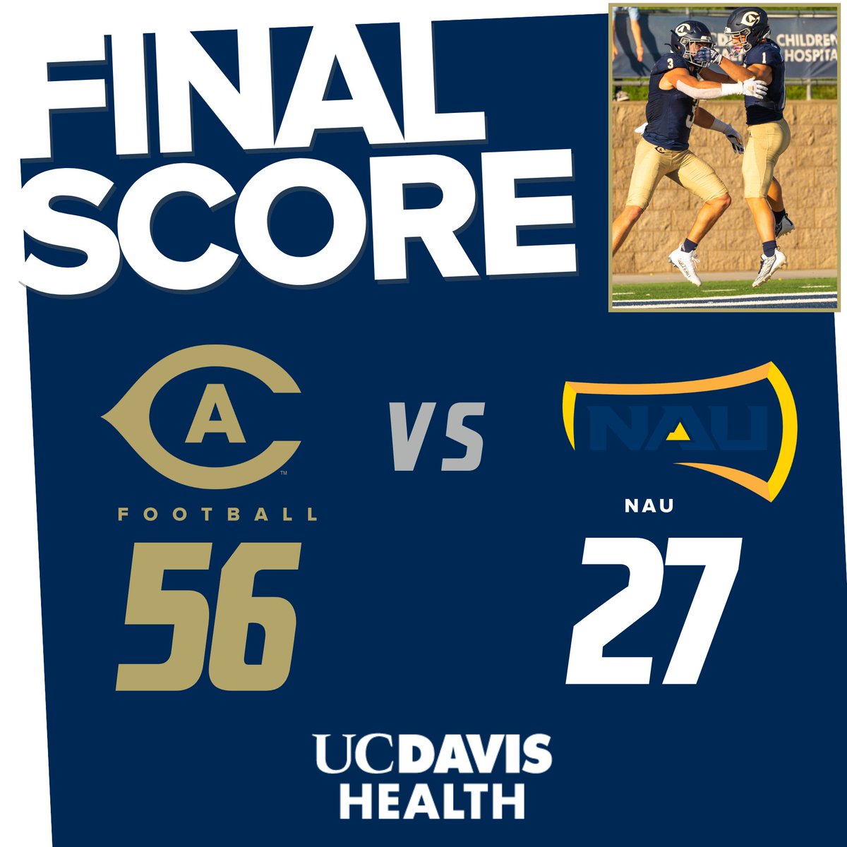 The Aggies take down NAU, 56-27 on Homecoming. #GoAgs