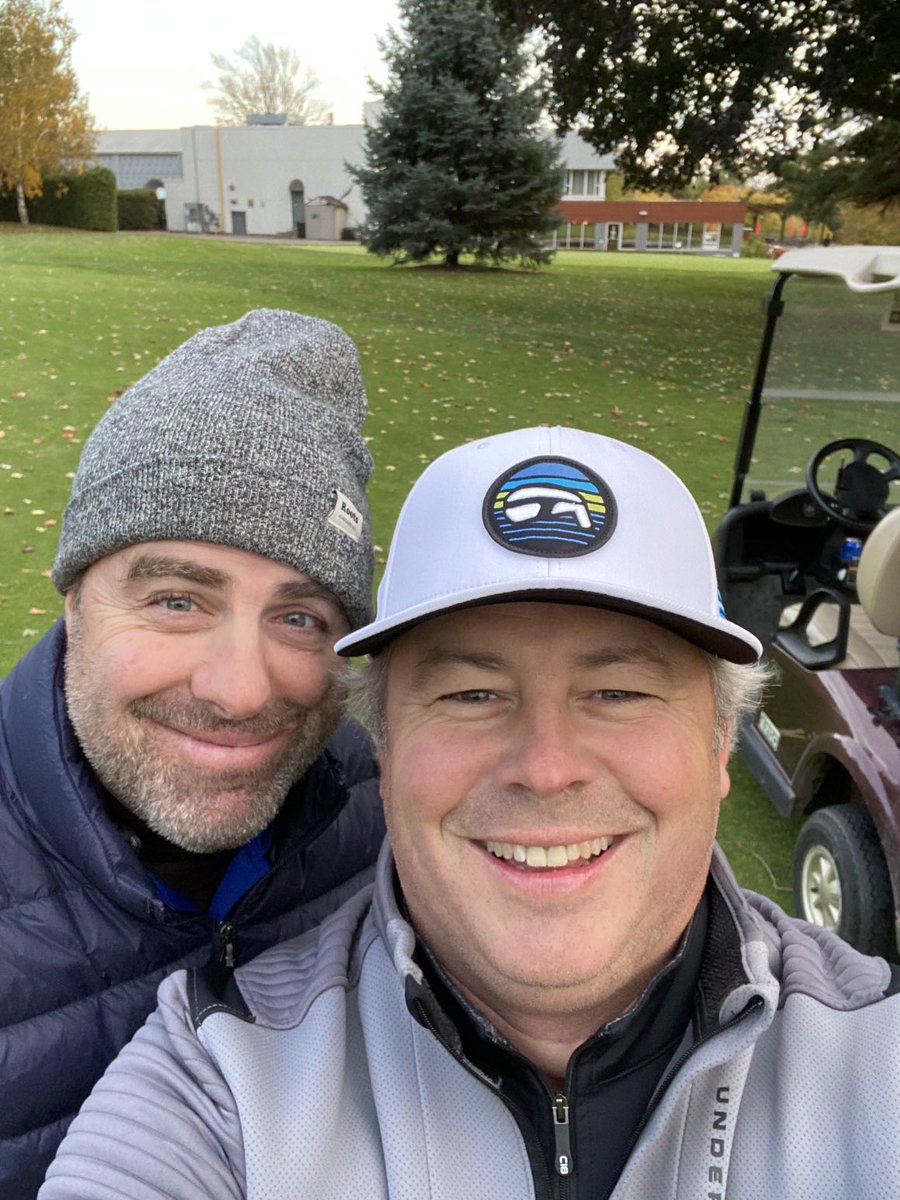 The last 2 standing at the 2022 John Deer Classic at OGCC! Cheers to Army and my big WIN