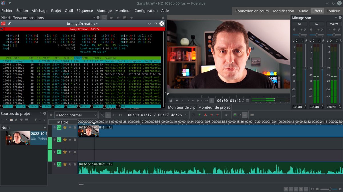 Brain0verride's tweet image. Et, c'est reparti pour les livecoding nocturnes ;) #linux #bash #bashshellscripting