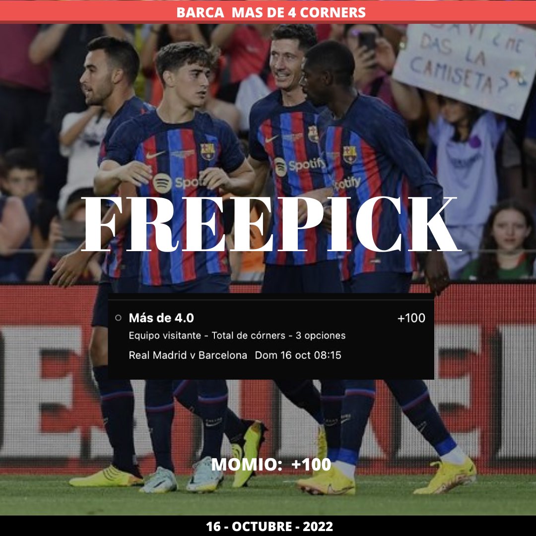 gamster_picks's tweet photo. Les dejamos los 4 #freepicks positivos para mañana ✅💸💸

Real Madrid gana +125💰

Barcelona Ovr 4 córners 💸

Liv/City  Ovr 10.5 remates a puerta +150 💰

Liv/City Ovr 3.5 goles +110 🤩

#ClasicoEspanol #RealMadridBarca #liverpool #ManCity #ElClasico #Madrid #BarcaMadrid https://t.co/H3jXpOObbs