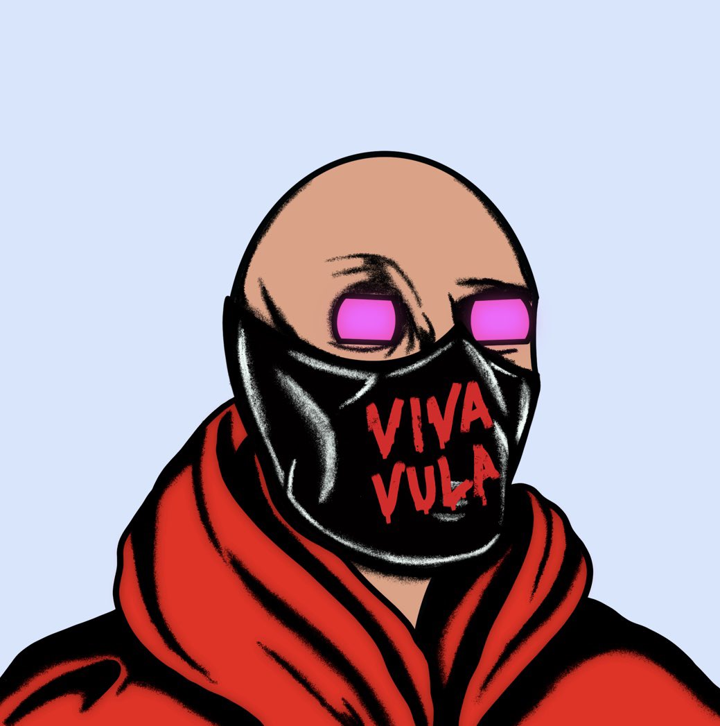 Bullish on <a href="/vulalabs/">VULA</a> 🫡 Next 10x IMO

The real degen in me comes out when I see the word “bluechip” being used seriously with a project…🚀

In Vula we trust, “Viva Vula” 🕺
#Solana #SolanaNFT #NFT #MagicEden