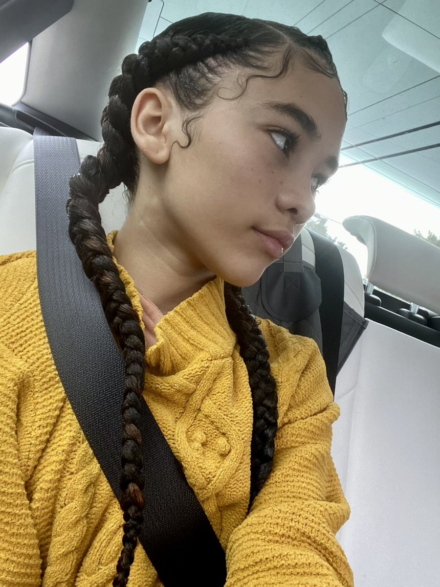 JaredGoyette's tweet photo. Ceci news:

*She is president of the school leadership club. 

*She is running a 5K on Sunday.

*She is in tryouts for a club soccer team. 

*She has new braids. #dadpost https://t.co/XySqsZKcOs