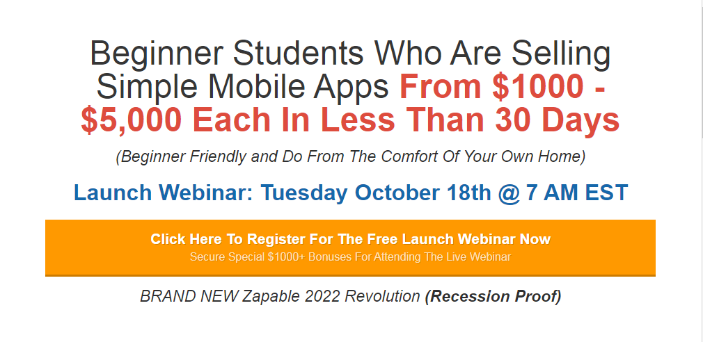 Beginner Students Who Are Selling Simple Mobile Apps From $1000 - $5,000 Each In Less Than 30 Days
Claim Your Bouns Click Here: jvz8.com/c/2684845/3673…
#zapable
