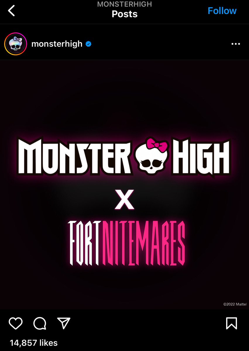 RaurTaurNaur's tweet photo. Now way monster high is coming to fortnite 😭 https://t.co/cTZ25leR1L
